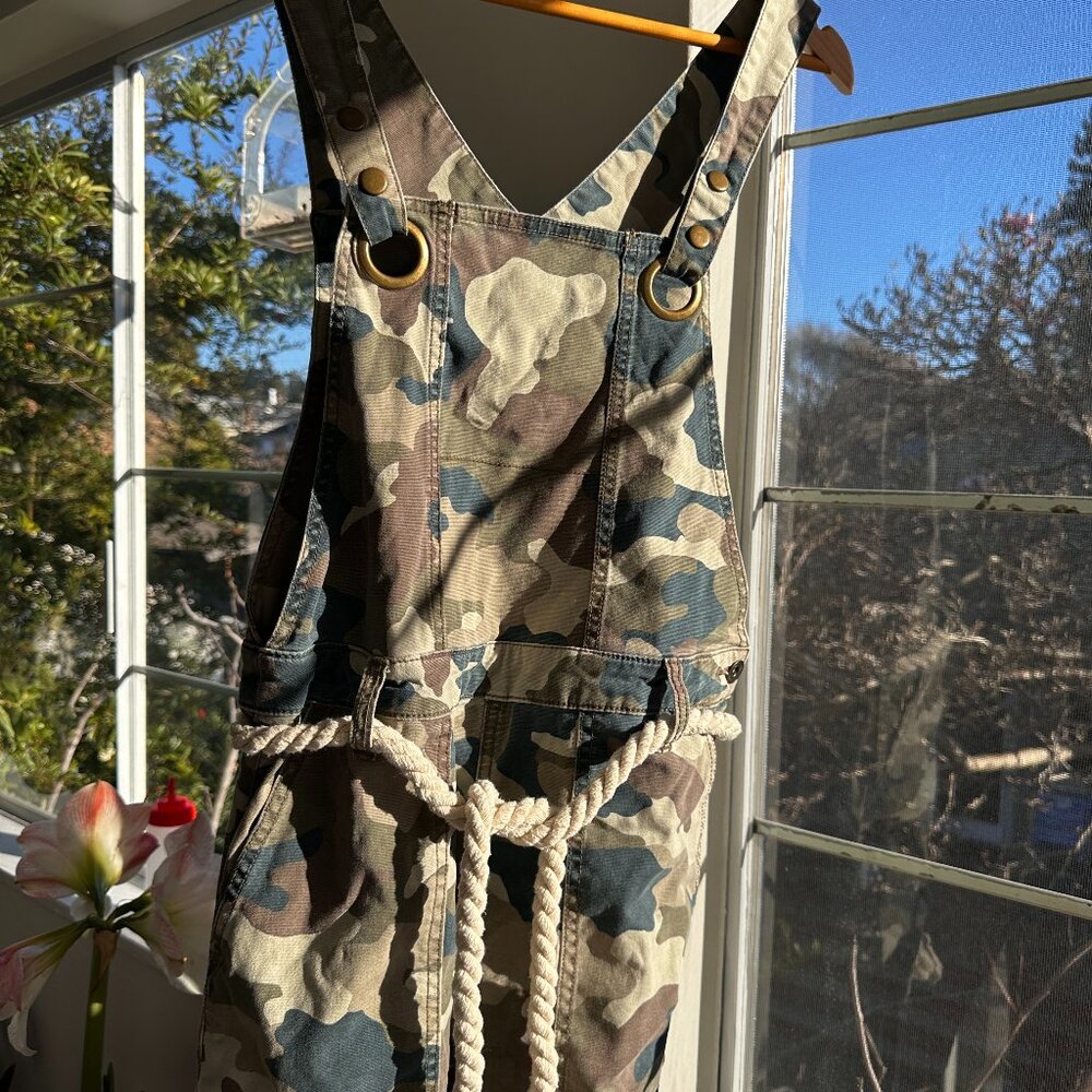 Utility Painter's Anthropologie Overalls With Rope Belt